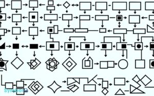 process flow diagram process map symbols