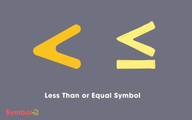 Less Than Or Equal Symbol