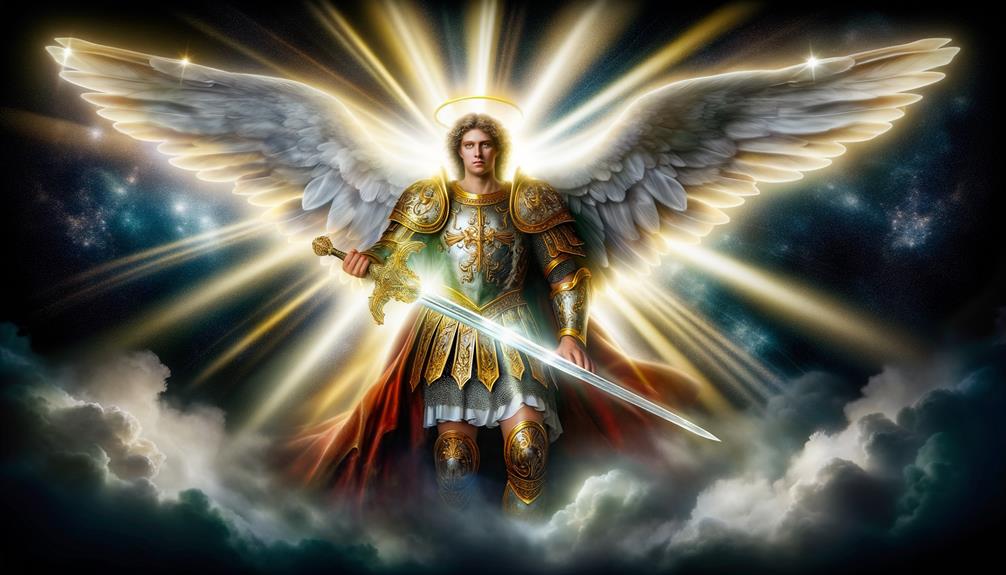 ancient warrior wields sword