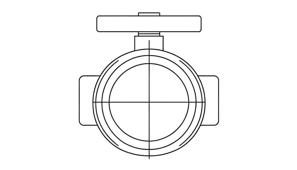 ball valve representation symbol