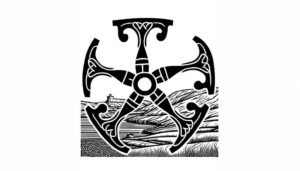 celtic triskelion on flag