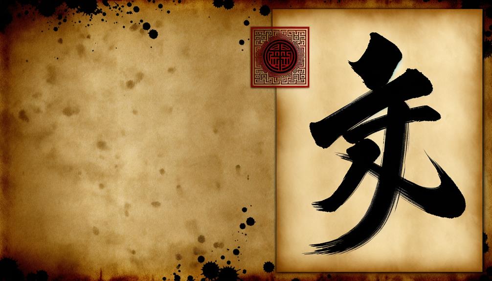 chinese symbol warrior meaning