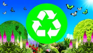 eco friendly symbol for recycling