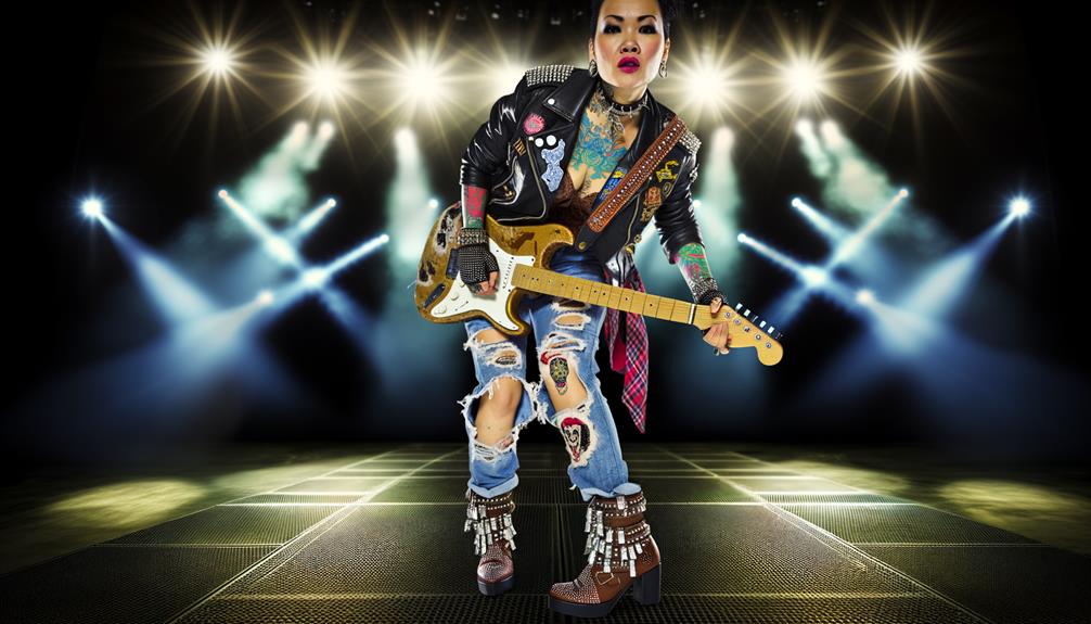 edgy and glamorous outfits