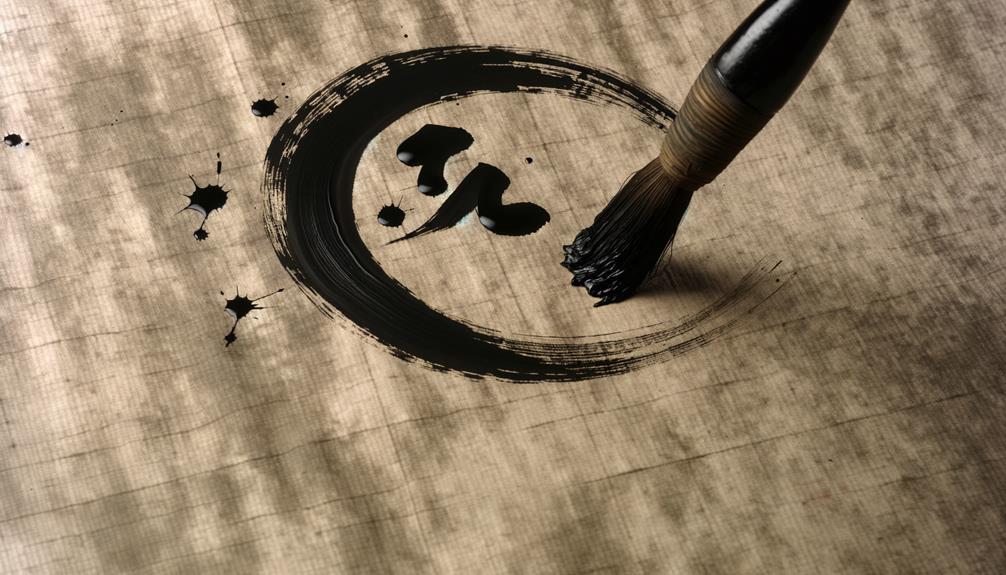 elegant ink brush strokes