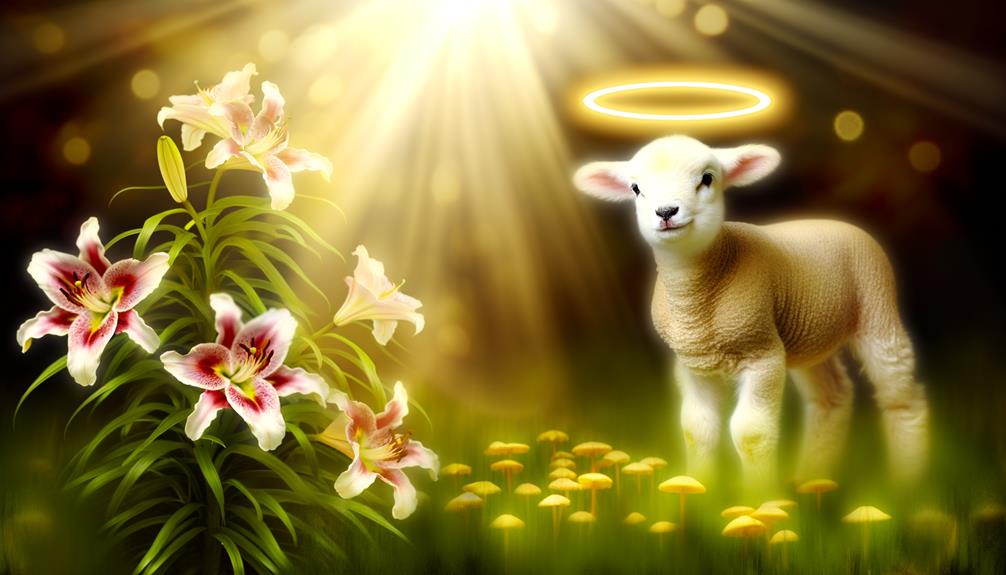 innocent lamb meets lion