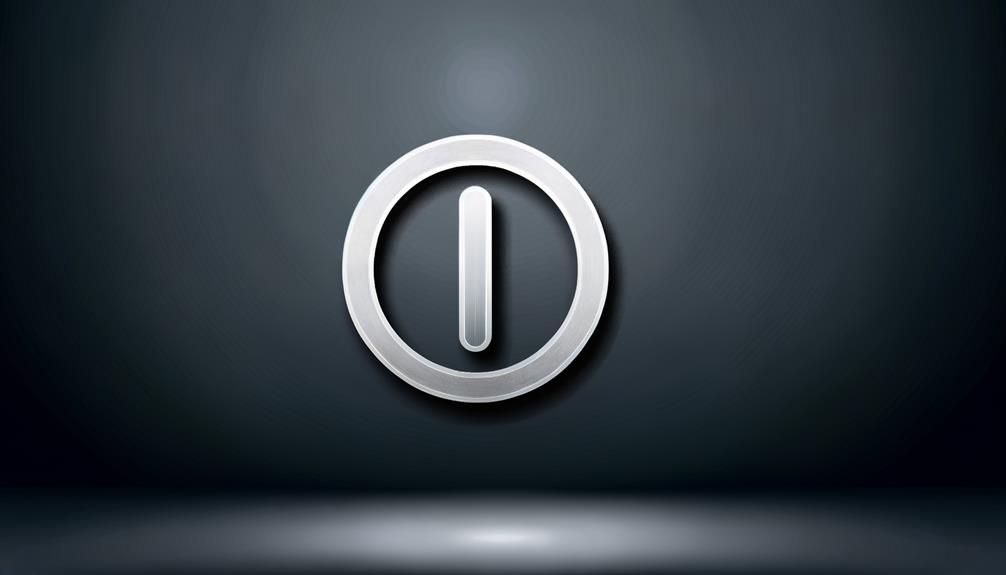 interpreting power button symbol