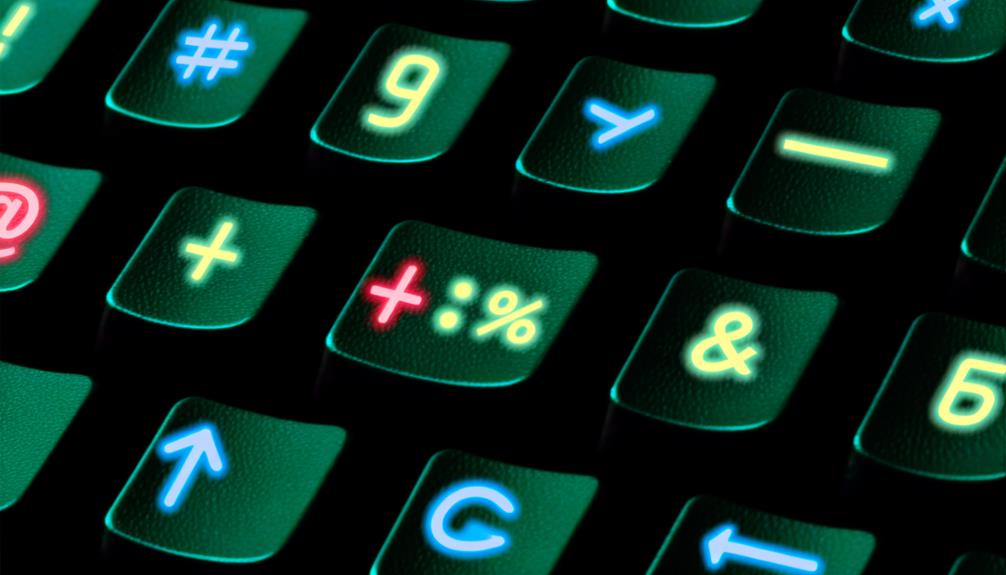 interpreting symbols on keyboard