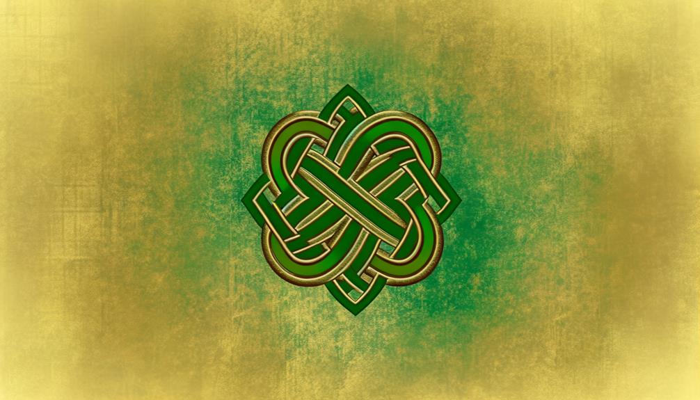 intricate irish woven design