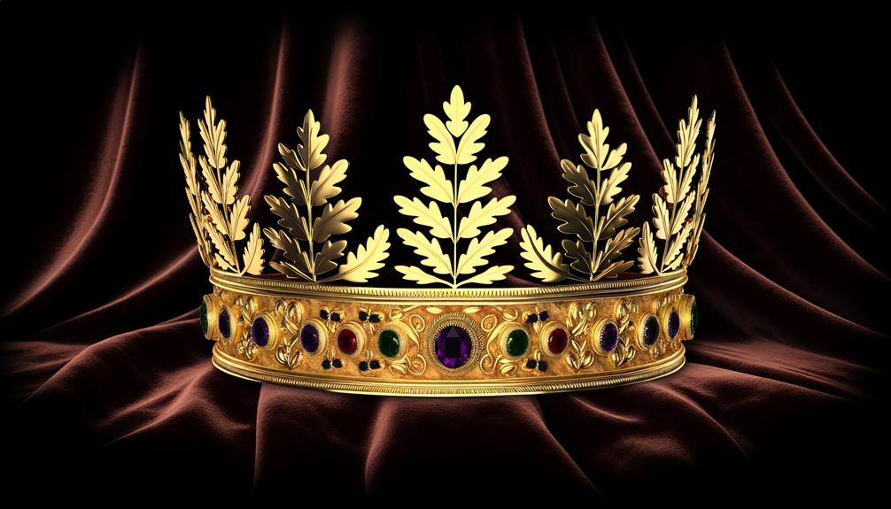 intricate jeweled crown design