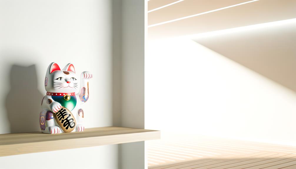 lucky cat figurine beckoning