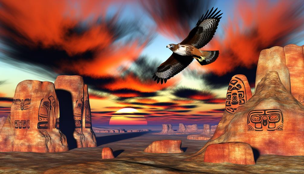 majestic bird of prey