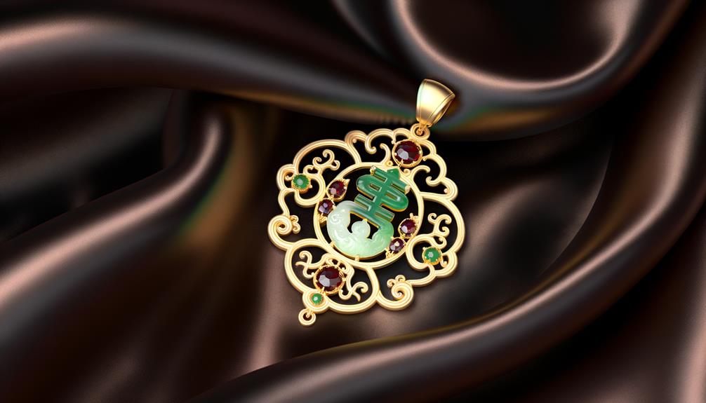 meaningful charm on necklace