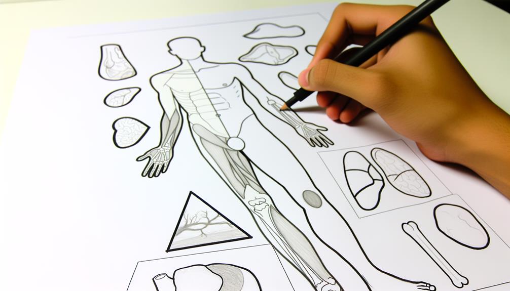 medical illustrations of bodies