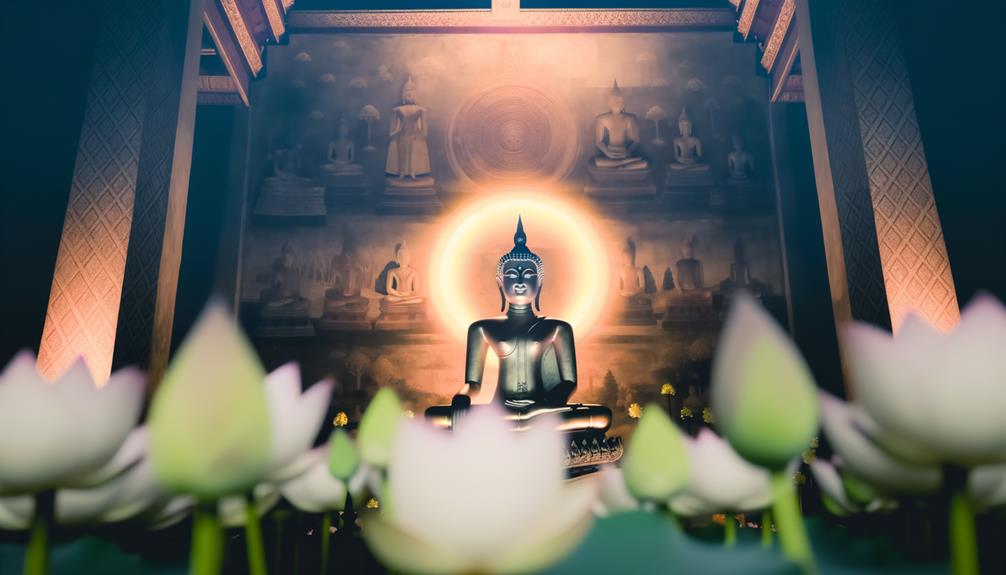 peaceful meditation under tree
