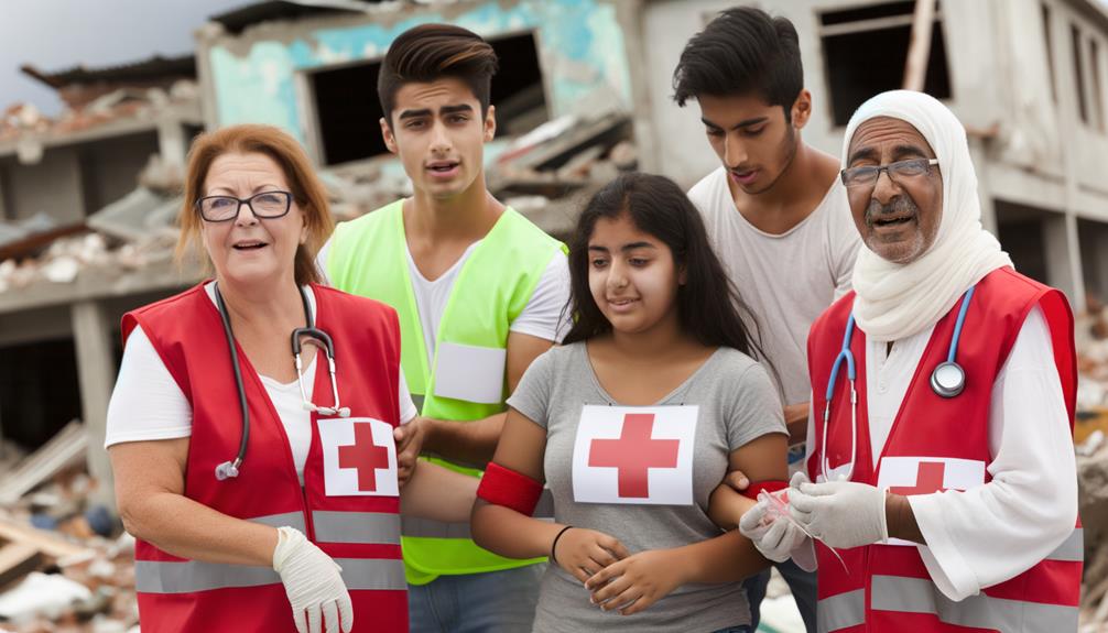 providing aid to refugees