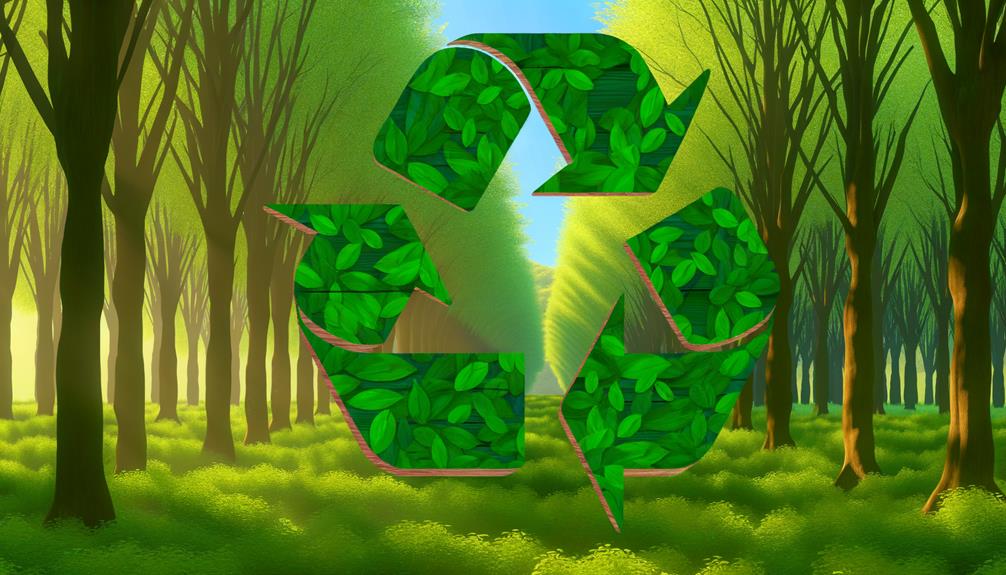 recycle symbol represents sustainability
