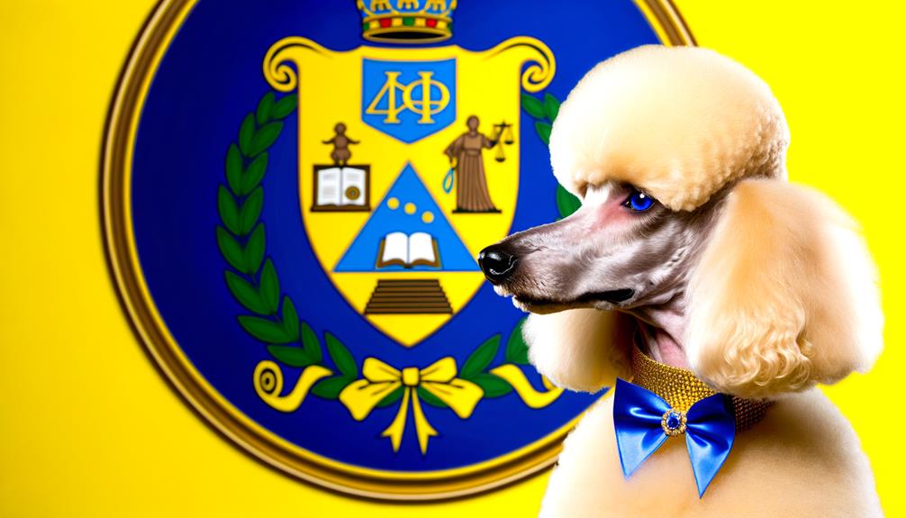 school s fluffy poodle mascot