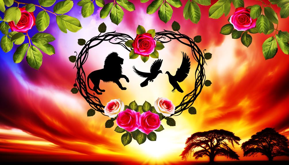 strength and love symbolized