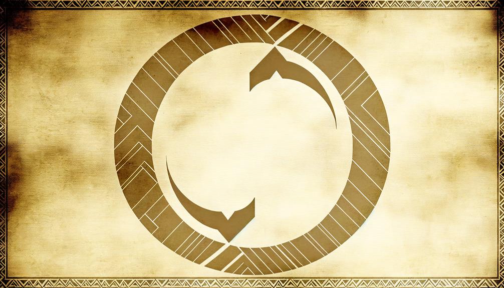 symbol of intertwined arrows