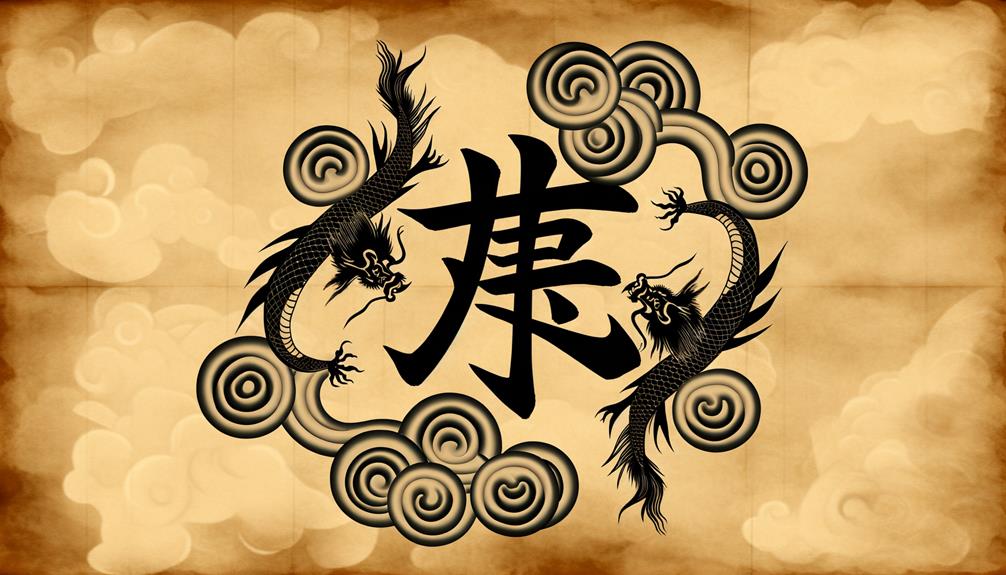 symbolic dragon depicted beautifully