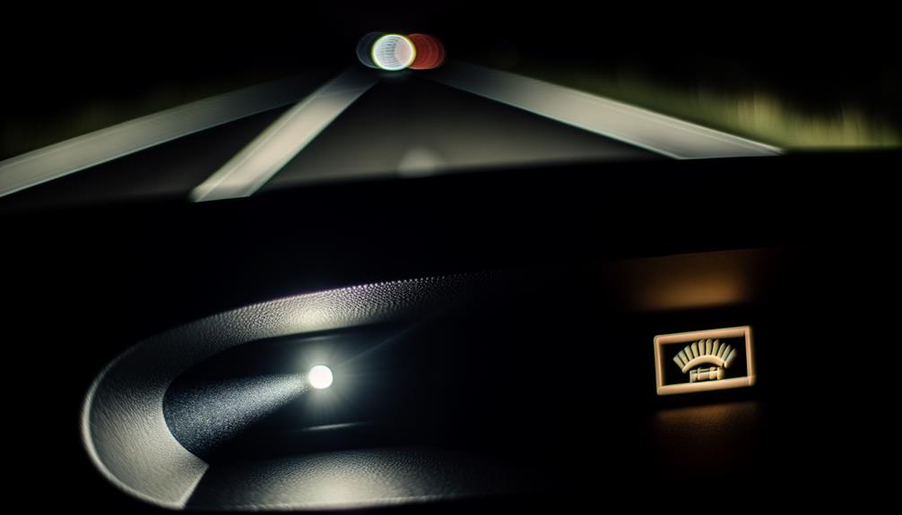 visibility with high beams