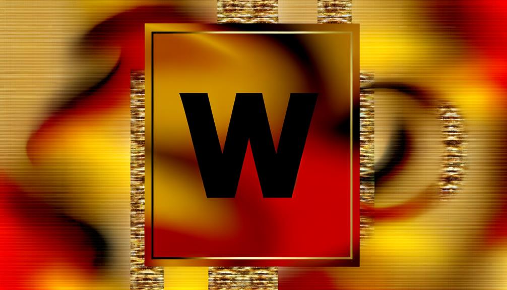 w symbolizes waves movement